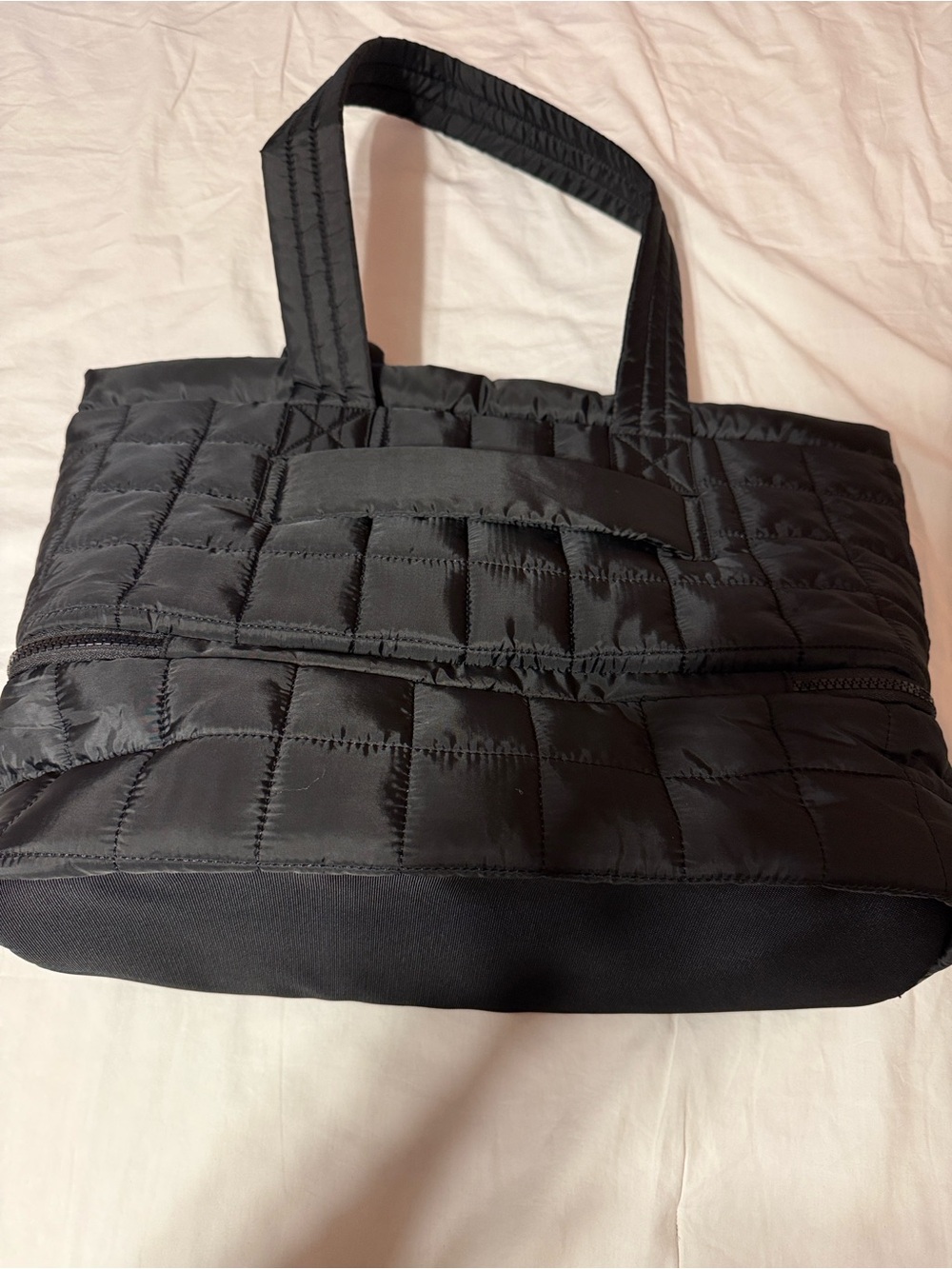 Reebok Ellie DualCompartment Tote with Suitcase Loop on the back.